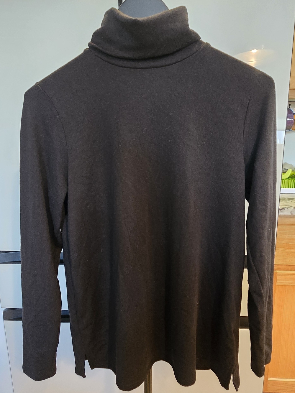 Retrology Black Turtleneck Top Size Small